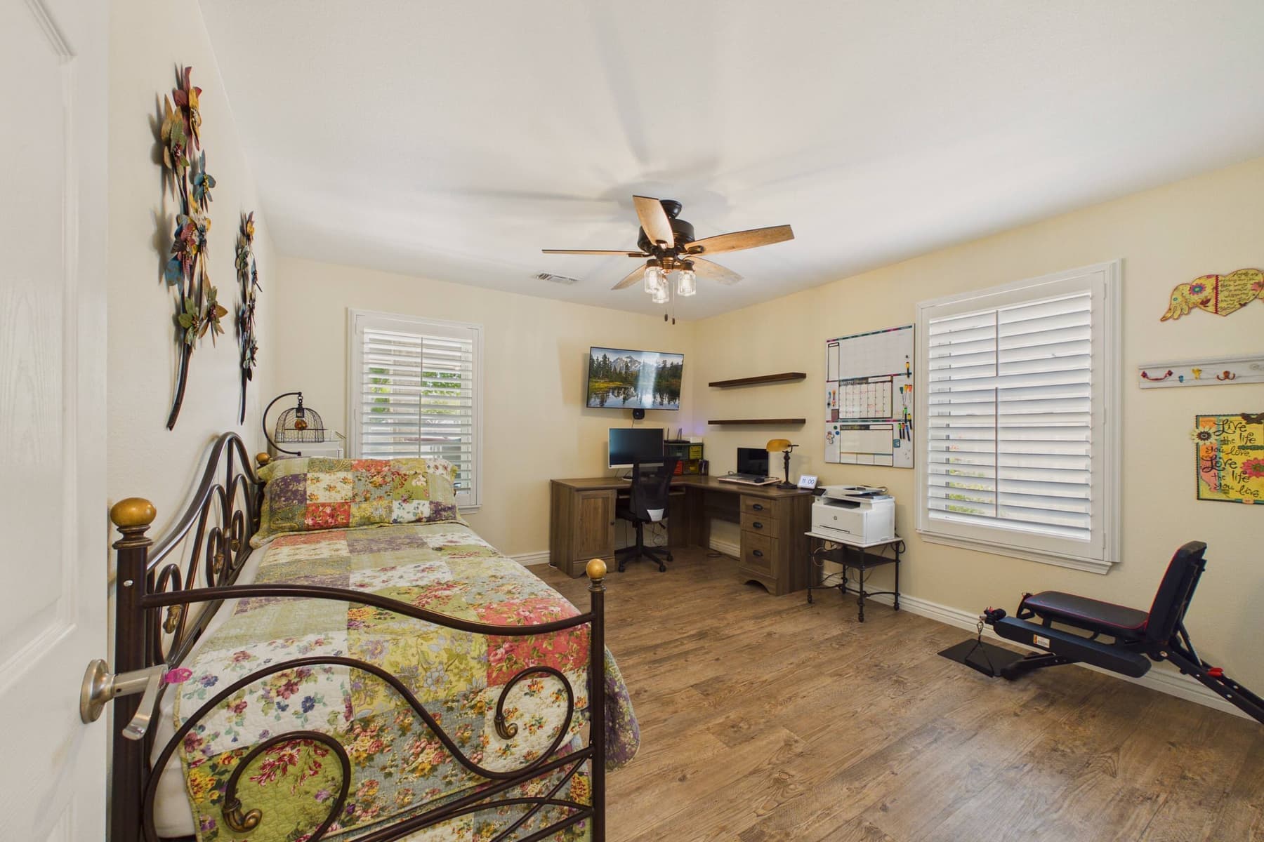 A further view of the second bedroom.