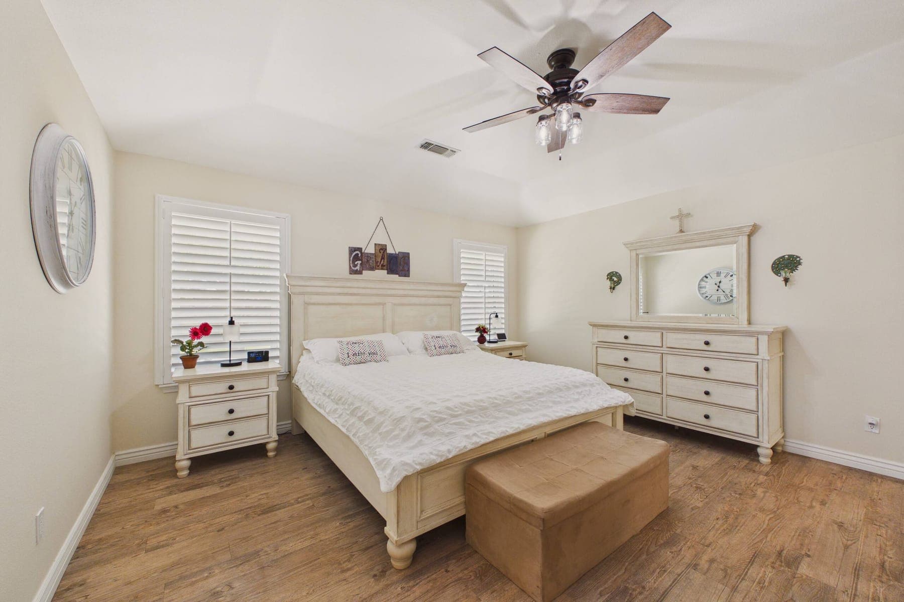 Storage in the third bedroom.