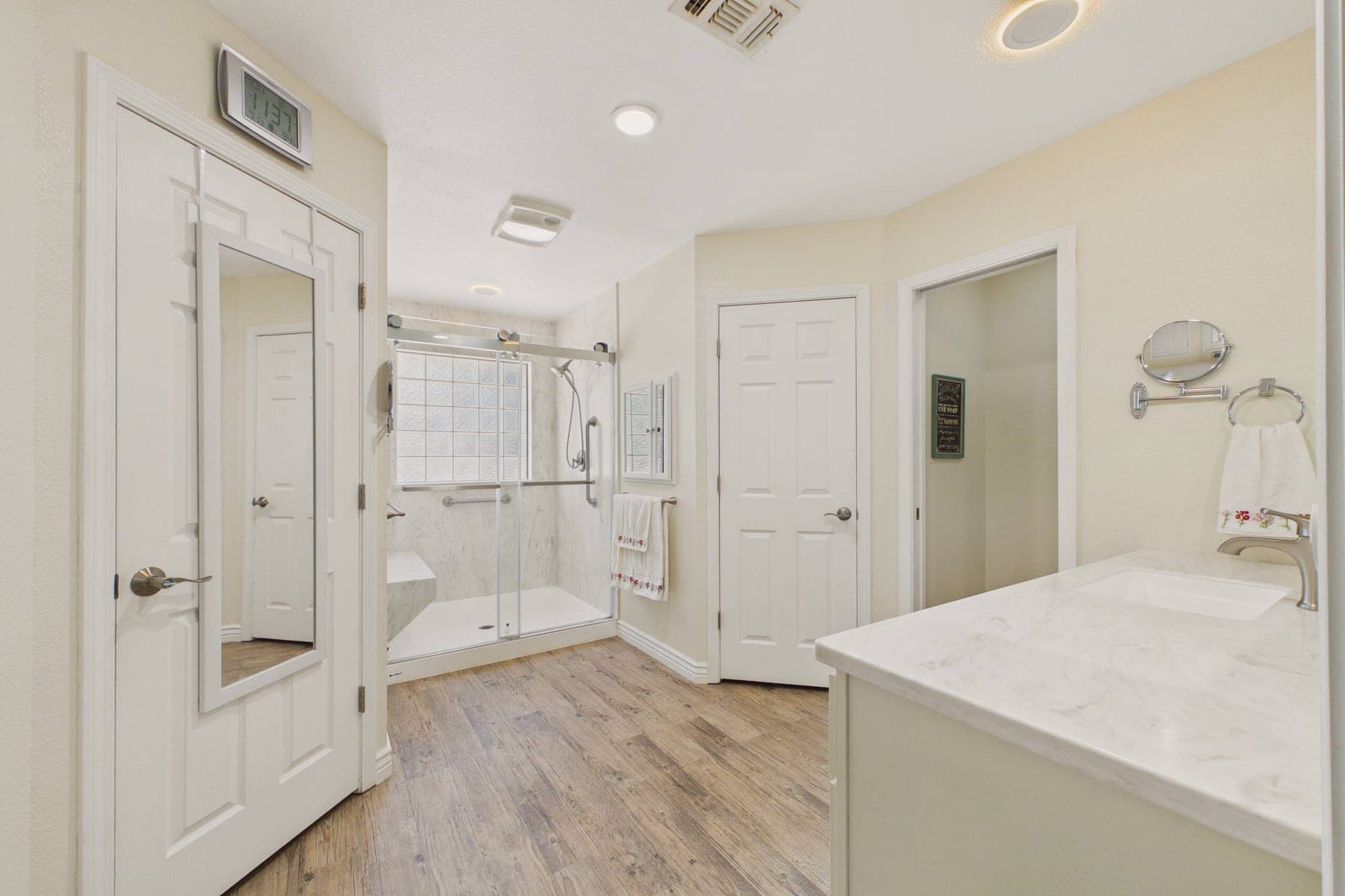 A further view of the first full bathroom.